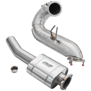 RM Motors Downpipe Set Audi A6 S6 / Avant / Sportback / Avant Quattro 3.0 TDI – No Catalytic Converter – With Silencer – No Set with Silencer – With Heat Shield
